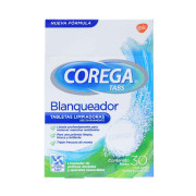 Tabletas Corega Limpiadoras Efervescentes Blanqueador Protesis Dentales x30