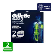 Mach 3 Cuerpo Cartuchos para afeitar 2 unidades