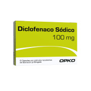 Diclofenaco Sodico 100 mg 8 Cápsulas de Liberación Prolongada