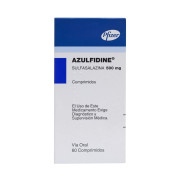 Azulfidine Sulfasalazina 500 mg 60 Comprimidos