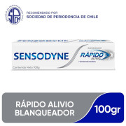 Crema Dental Rápido Alivio Blanqueador 100Gr