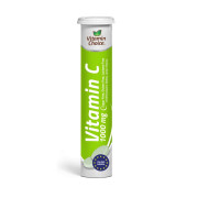 Vitamina C 1000 mg Sabor Limón 20 Tabletas Efervecentes
