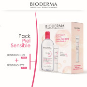 Pack Piel Sensible Uso Diario. Sensibio H2O Micela 500Ml + Sensibio Eye 15 ml
