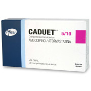 Caduet 5/10 Amlodipino / Atorvastatina 30 Comprimidos Recubiertos