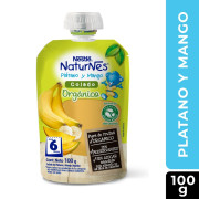 Compota Orgánica Plátano Mango 100g