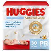 Pañal Huggies Natural Care PR 30 Un