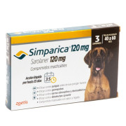 Simparica Saronaler 120 mg (40 a 60 kg) 3 Comprimidos Masticables