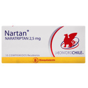Nartan Naratriptan 2,5 mg 10 Comprimidos Recubiertos