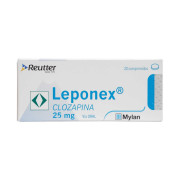 Leponex Clozapina 25 mg 20 Comprimidos