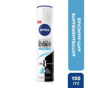 Desodorante Spray Invisible Black & White Pure 150 mL