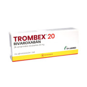 Trombex 20 Rivaroxabán 20 mg 28 Comprimidos Recubiertos