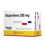 Ibuprofeno 200 mg 20 Comprimidos - Lab. Ascent