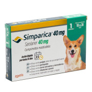 Simparica Saronaler 40 mg (10 a 20 kg) 1 Comprimido Masticable