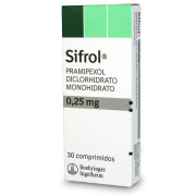 Sifrol Pramipexol 0,25 mg 30 Comprimidos