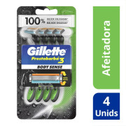 Prestobarba3 Body Sense Máquinas Para Afeitar Desechables 4 Unidades