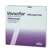 Venofer Intra Venosa  Hierro 100 mg 5 Ampollas - ANDROMACO - Precio desde $139.573