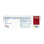 Metoject Metotrexato 20 mg / 0,4 mL Solución Inyectable 1 Jeringa Pre Llenada