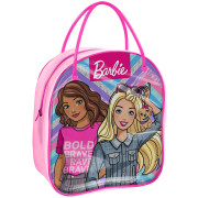 Set de Maquillaje Barbie, 1 Esmalte + Paleta Brillos De Labios + 1 Balsamo Labial + 1 Labial + Cartera