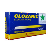 Clozanil Clonazepam 0,5 mg 30 Comprimidos