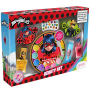 Set de Maquillaje Ladybug 2 Esmaltes + 1 Balsamo Labial + Paleta Gloss Labios + Accesorios de Pelo