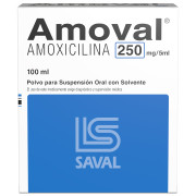 Amoval Amoxicilina 250mg/5ml Polvo para Suspensión Oral 100ml