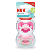 Chupete Silicona Signature Rosado Etapa 3 (18-36 meses) 2 unidades