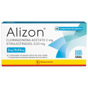 Alizon Clormadinona Acetato 2 mg Etinilestradiol 0,03 mg 28 Comprimidos Recubiertos