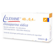 Clexane Enoxaparina 100 mg / mL 2 Jeringas Prellenadas 40mg/0,4mL