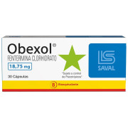 Obexol Fentermina 18,75 mg 30 Cápsulas