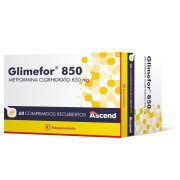 Glimefor 850 Metformina 850 mg 60 Comprimidos Recubiertos
