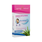 16 Bandas Depilatorias Faciales + 2 Toallitas Hidratantes