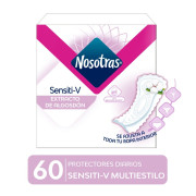 Protector Diario Normal Sensitive-V Multi Estilo 60 Unidades