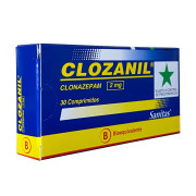 Clozanil Clonazepam 2 mg 30 Comprimidos