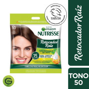 Tinte Permanente en Crema Retocador Raíz 50 Tonos Castaños Claros X1