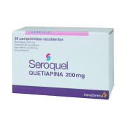 Seroquel Quetiapina 200 mg 30 Comprimidos
