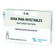 Agua Bidestilada 5 mL 5 Ampollas