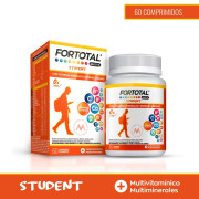 Fortotal Student Multivitamínico Minerales Ginseng Coreano 60 Comprimidos