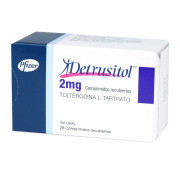 Detrusitol Tolterodina 2 mg 28 Comprimidos