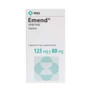 Emend Aprepitant 125 mg 1 Cápsula + Aprepitant 80 mg 2 Cápsulas