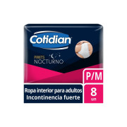 Ropa Interior desechable Nocturna talla P/M 8 unidades