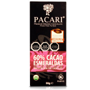 Chocolate Orgánico Esmeraldas 60% Cacao 50 gr
