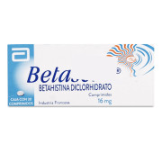 Betaserc Betahistina 16 mg 30 Comprimidos