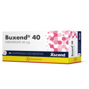Buxend Febuxostat 40 mg 30 Comprimidos Recubiertos