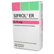 Sifrol ER Pramipexol 0,75 mg 30 Comprimidos Liberacion Prolongada