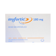 Myfortic Ácido Micofenólico 180 mg 120 Comprimidos con Recubrimiento Entérico