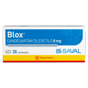 Blox Candesartan 8 mg 30 Comprimidos Ranurado