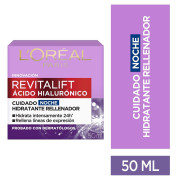 Crema de Noche Anti-Arrugas Revitalift Ácido Hialurónico 50 mL