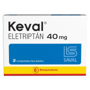 Keval Eletriptan 40 mg 2 Comprimidos Recubierto