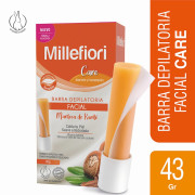 Millefiori Care Barra Depilatoria Facial Manteca de Karité Piel Sensible 43 grs