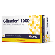 Glimefor 1000 Metformina 1000 mg 30 Comprimidos